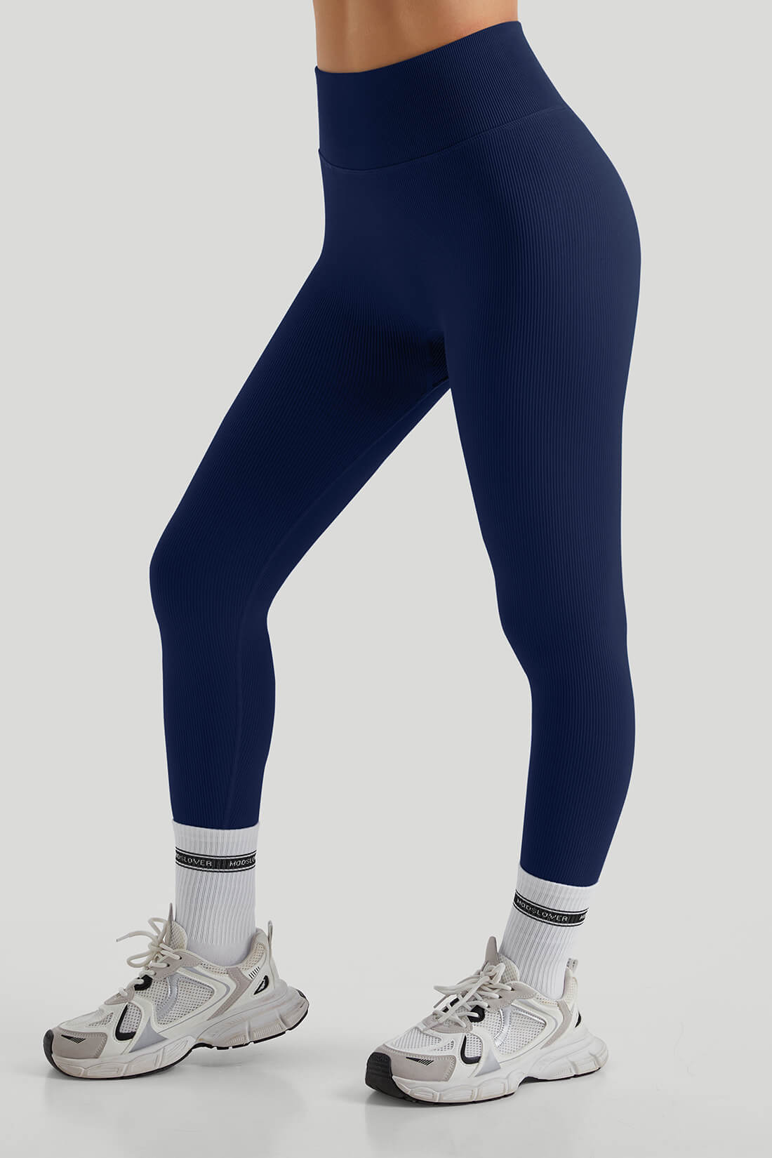 *Market-leading*Two-Way Top High Waist Threaded Legging Match Sets