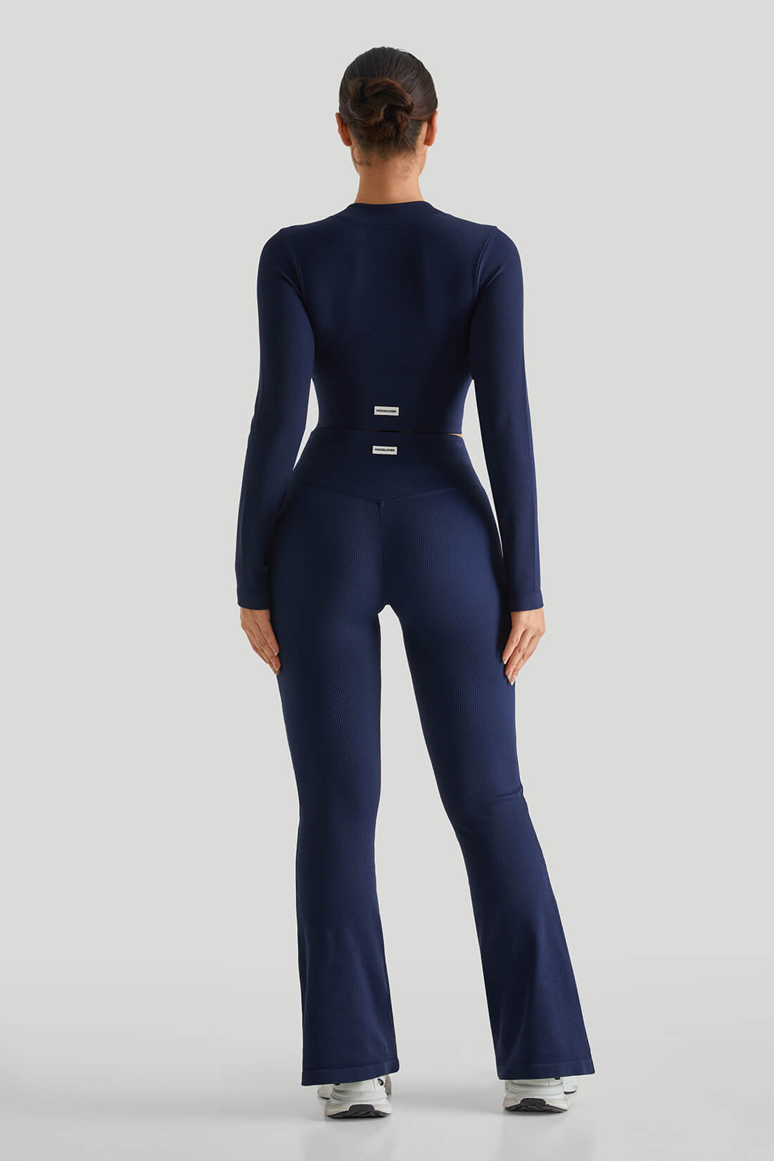 *Market-leading*Ribbed Two-Way Zipper Yoga Set
