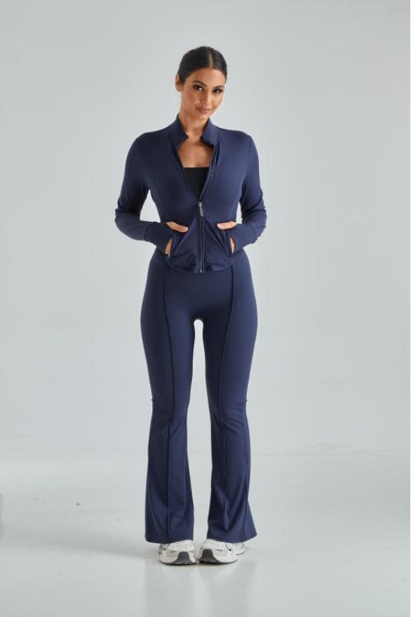 *Market-leading*High Waisted Slim Fit Flare Leg Pants Sets