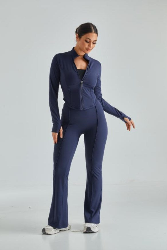 *Market-leading*High Waisted Slim Fit Flare Leg Pants Sets