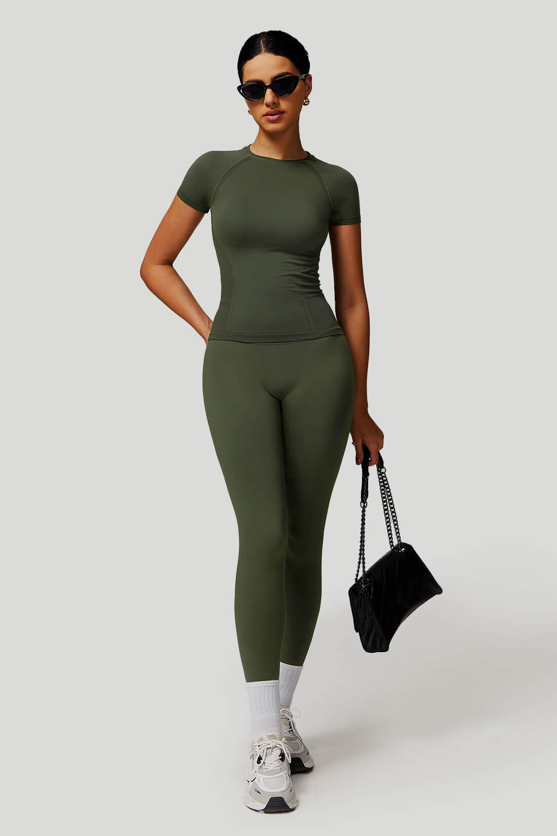 Quick Dry Short Sleeves Fitness Set