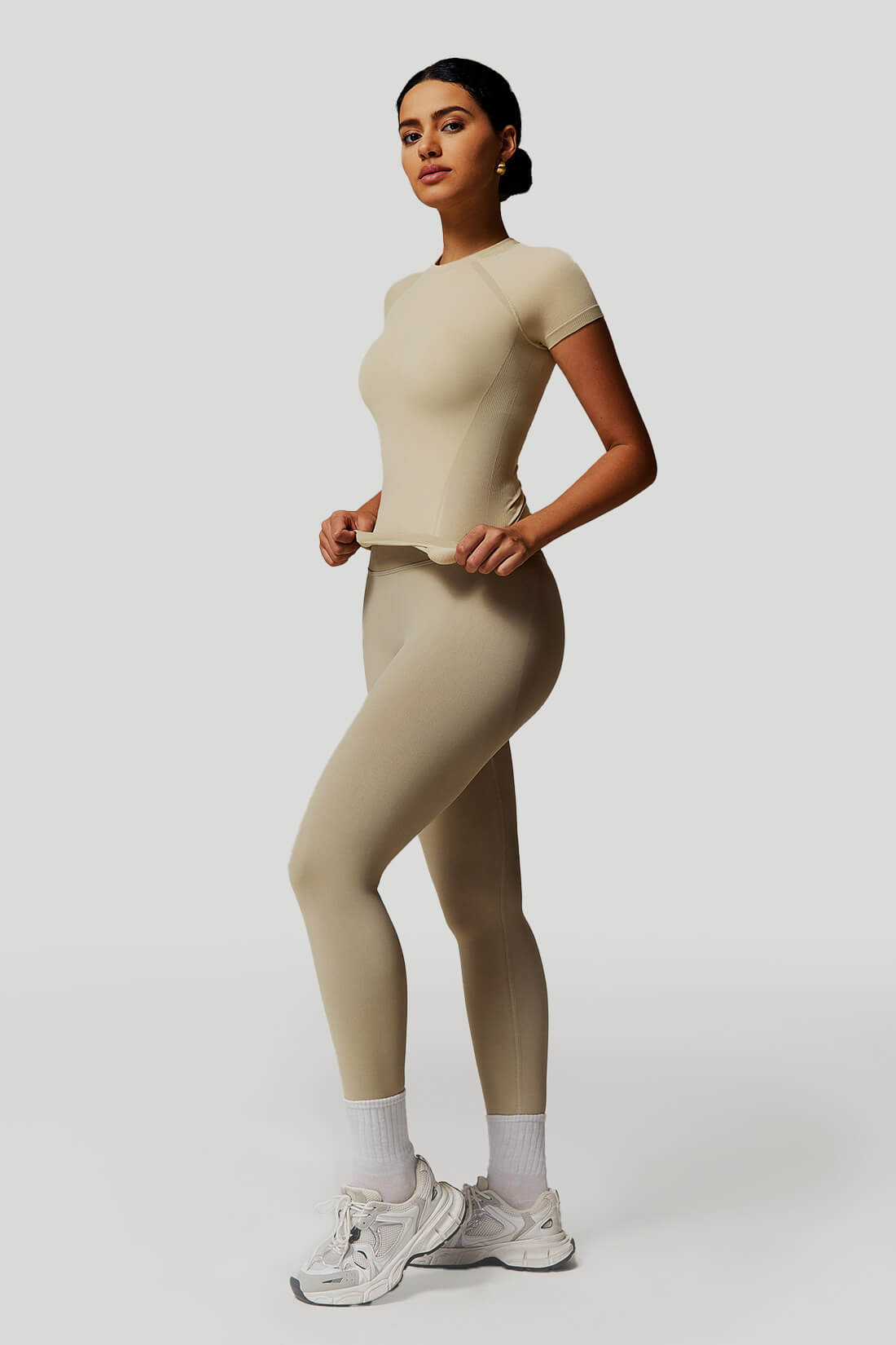 Quick Dry Short Sleeves Fitness Set