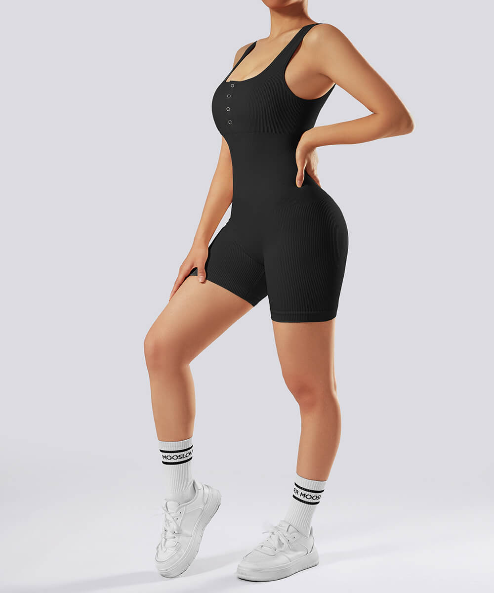 *Ambassadors-only*Thread Press Button Tummy Control Romper
