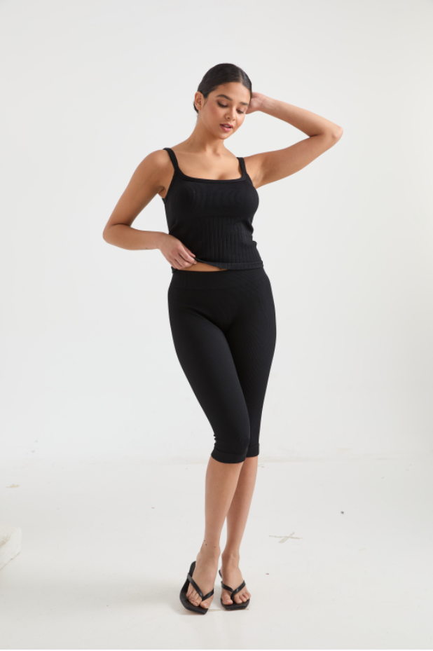 *Market-leading*Comfortable Sleeveless top and cropped pants Set