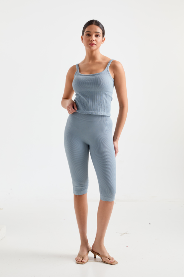 *Market-leading*Comfortable Sleeveless top and cropped pants Set