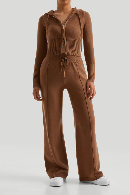 *Market-leading*Two-Way Zipper Knitwear Suit