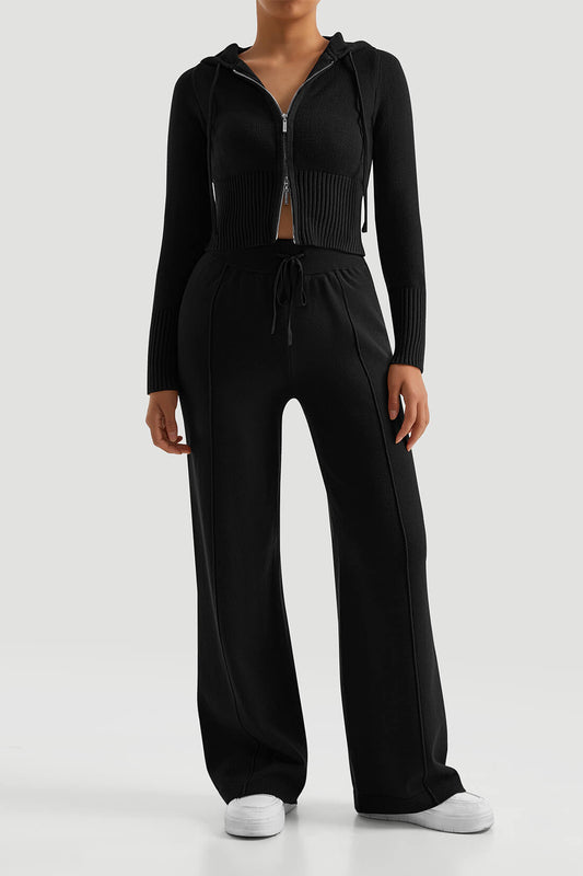 *Market-leading*Two-Way Zipper Knitwear Suit