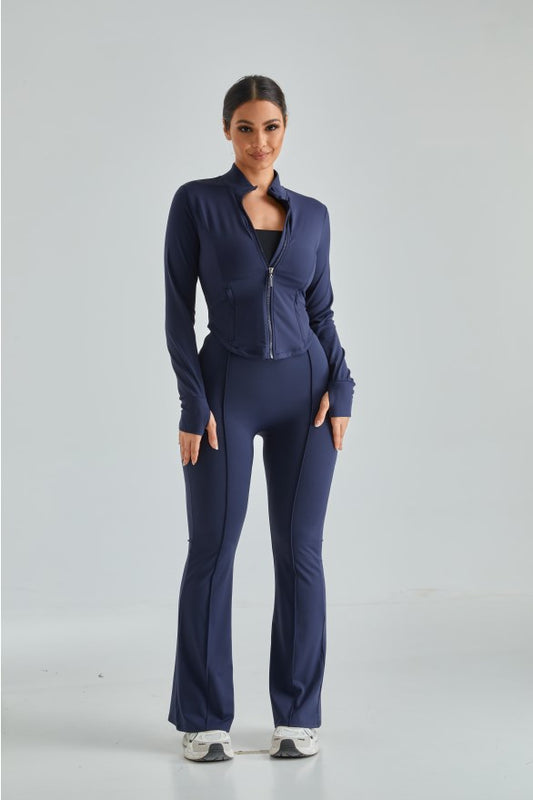 *Market-leading*High Waisted Slim Fit Flare Leg Pants Sets