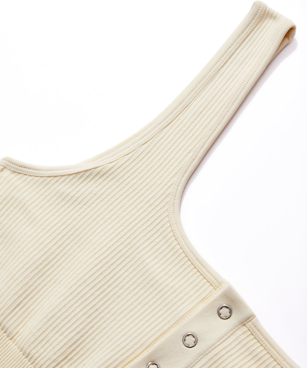 *Ambassadors-only*Thread Press Button Tummy Control Bodysuit